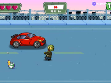 Driver Zombie Escape 2D