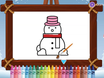Happy Snowman Coloring