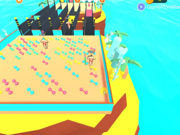 Muscle race games body run 3d