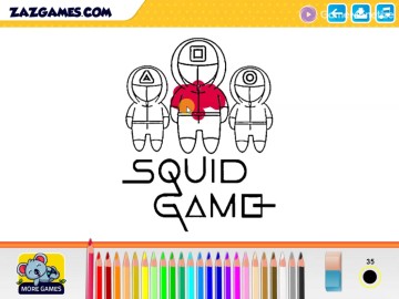 Squid Game Coloring Book