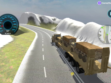 Transport Army vehicle truck driving