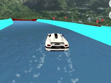 Water Slide Car Racing Sim