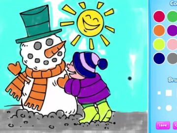 Winter Coloring Book
