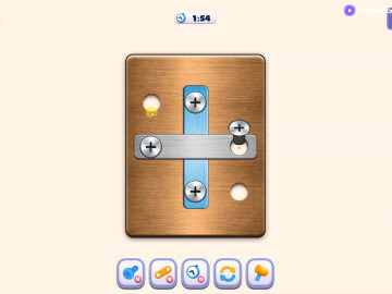 Wood Bolts Nuts Screw Pin Puzzle
